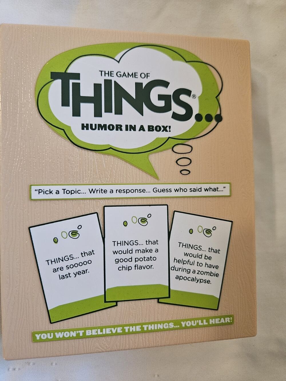 Brand New The Game of Things Humor in a Box New Topics Board & Card Family Games